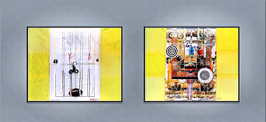 Diptych with Targets V13