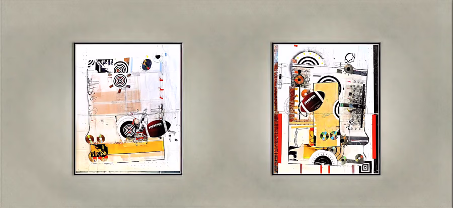 Untitled (Football Diptych)