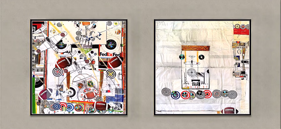 Untitled (Diptych with Football)