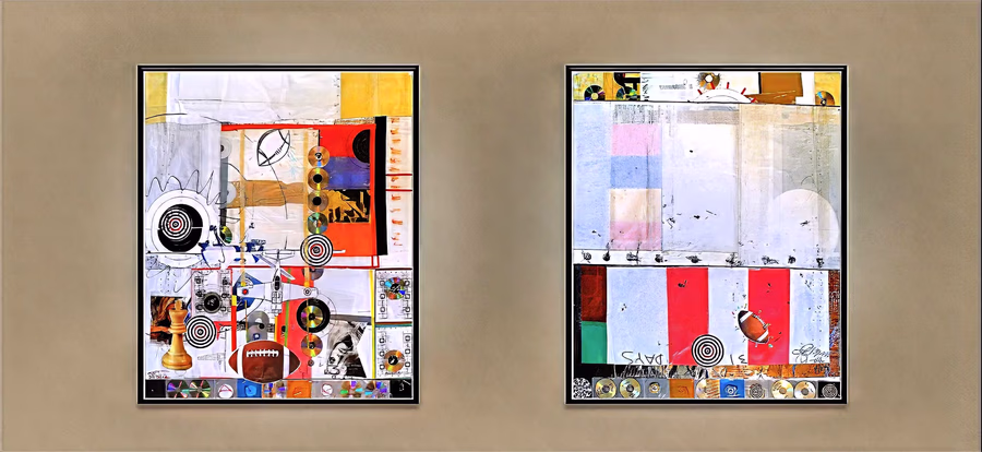 Untitled (Diptych Collage) 4
