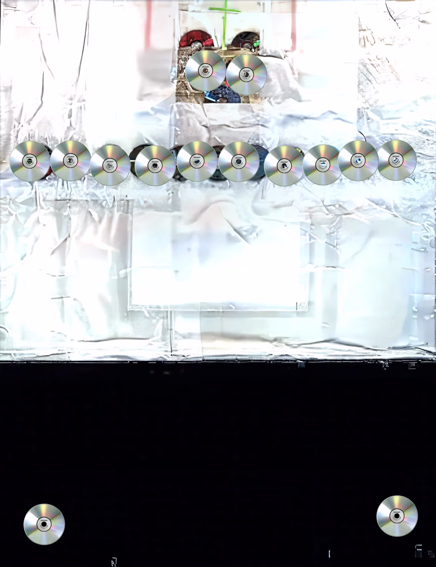 Untitled (CD Cross Formation) 2