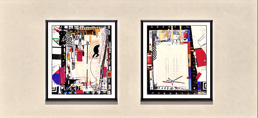 Diptych (Framed Collages)