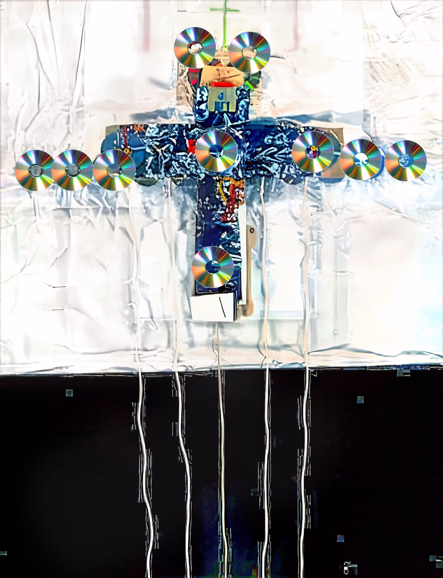Cross with Compact Discs