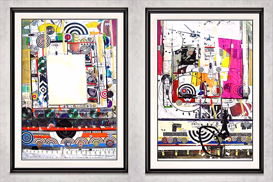 Framed Diptych with Targets 2