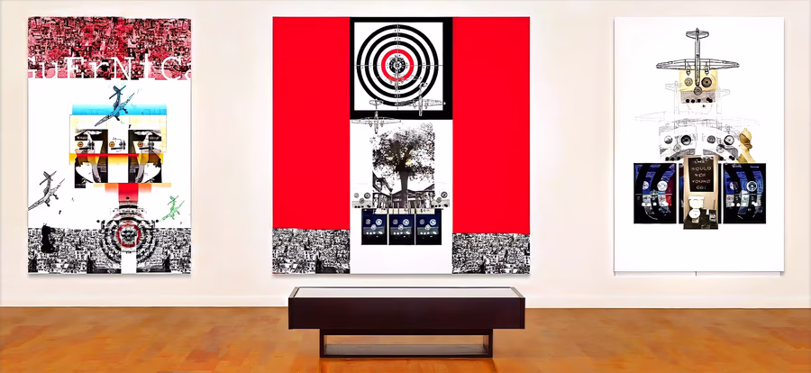 Gallery Installation Three Works