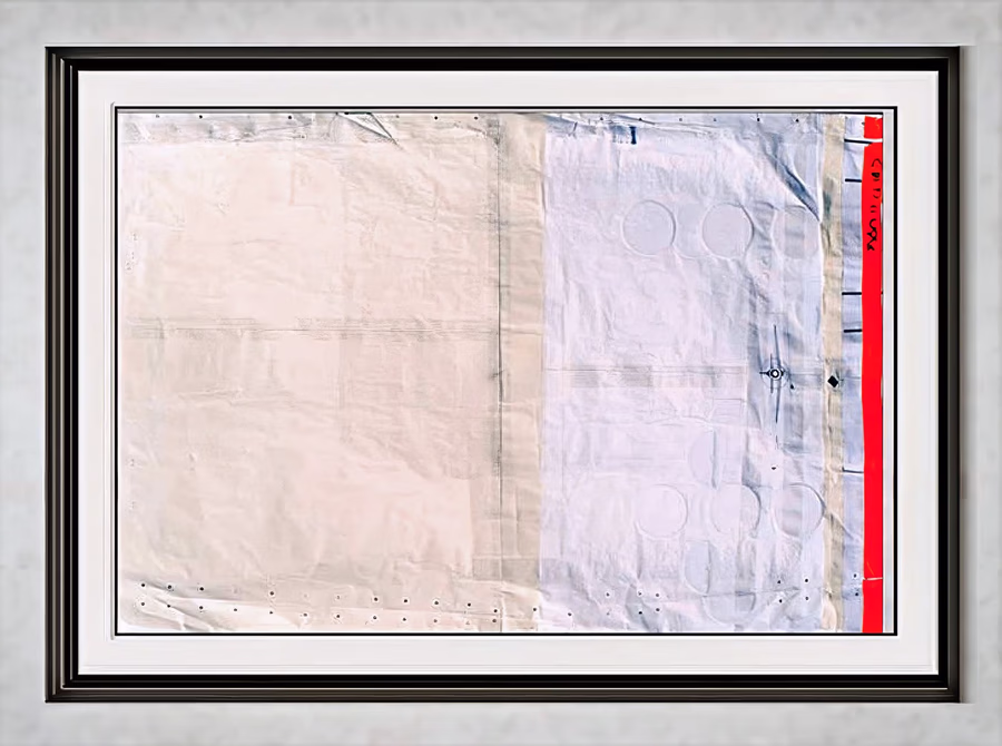 Untitled (Framed Sheet Collage)