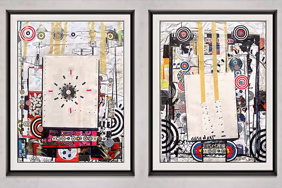 Diptych with Targets V16