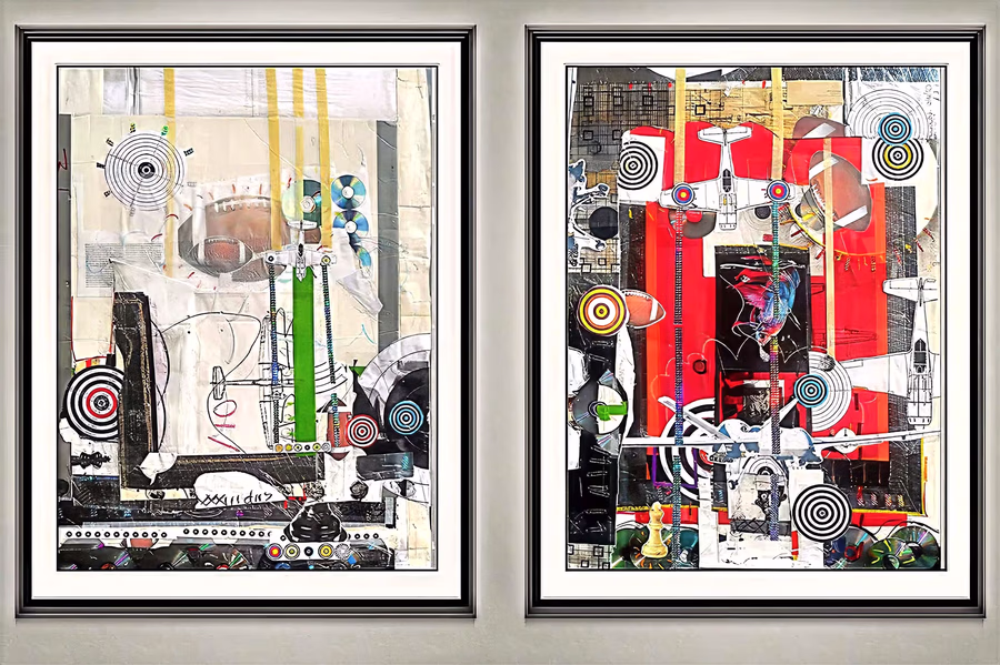 Diptych with Targets V19