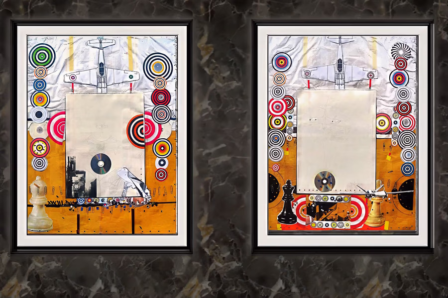 Untitled (Gallery View, Diptych)