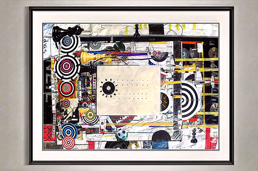 Untitled (Collage with Targets) 3
