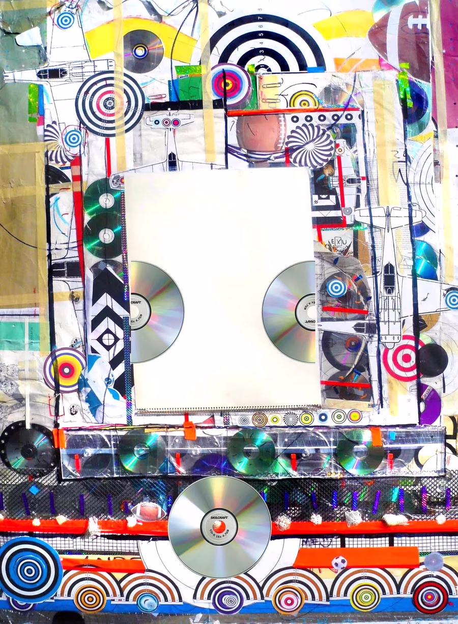 Untitled (CD Frame Collage)