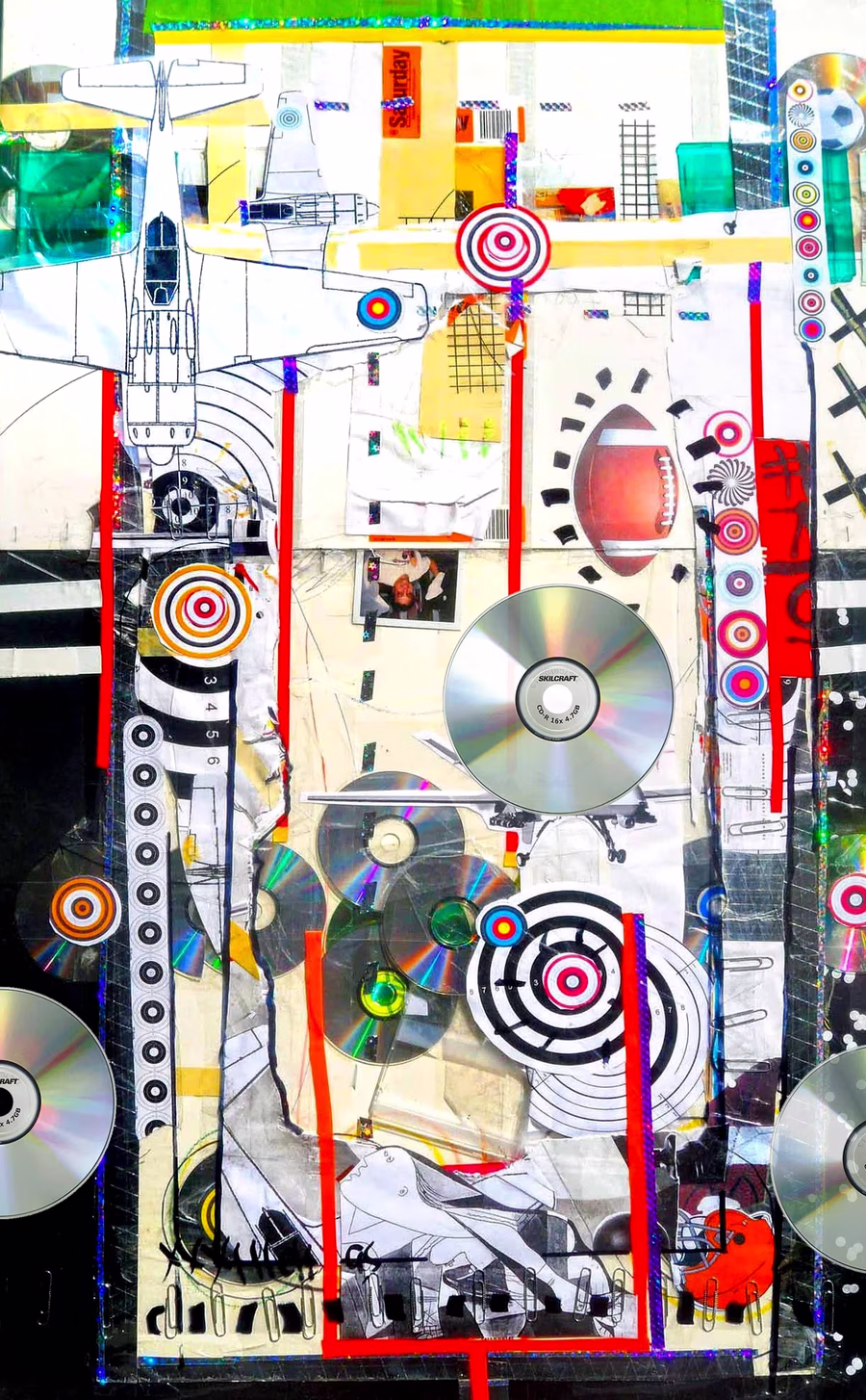 Untitled (CDs and Warplanes) 1