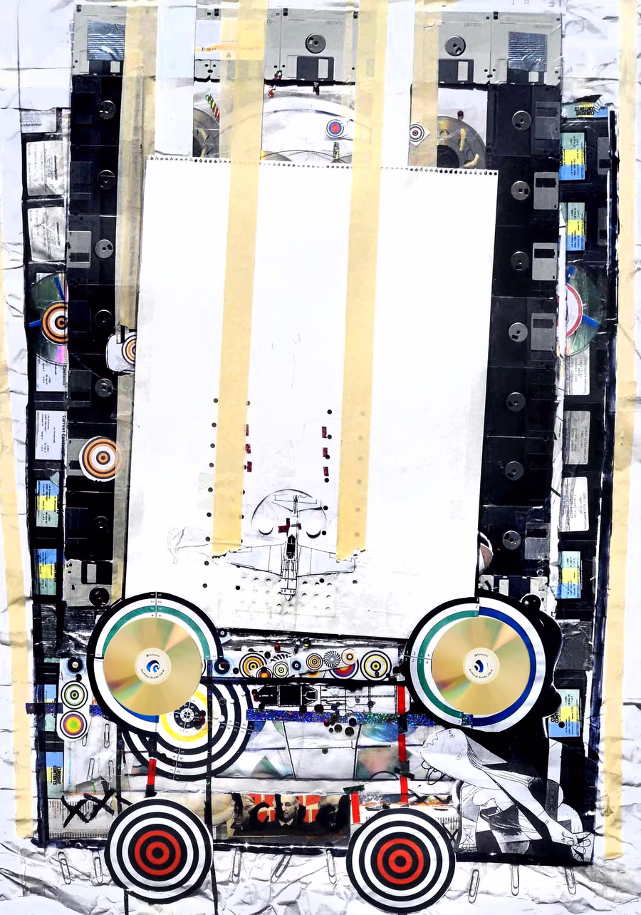 Untitled (Cassette Frame Collage)