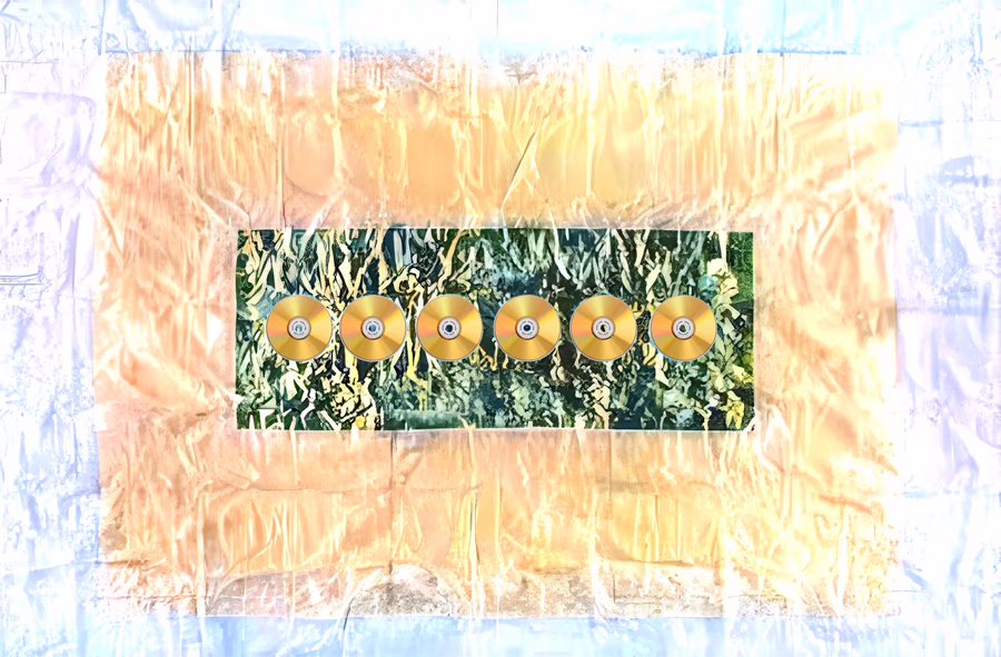 Six Discs on Foil