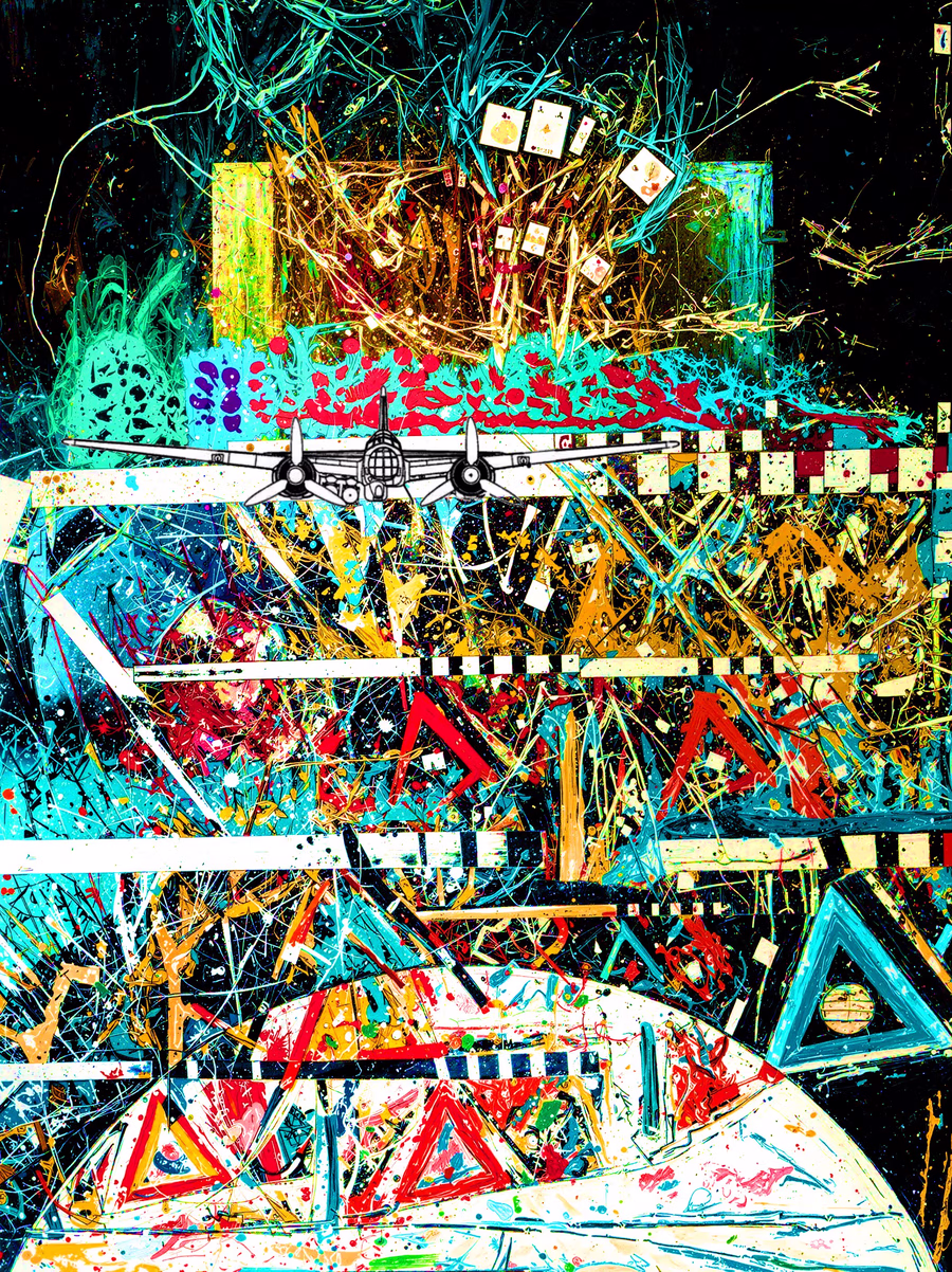 Untitled (Warplane and Chaos)
