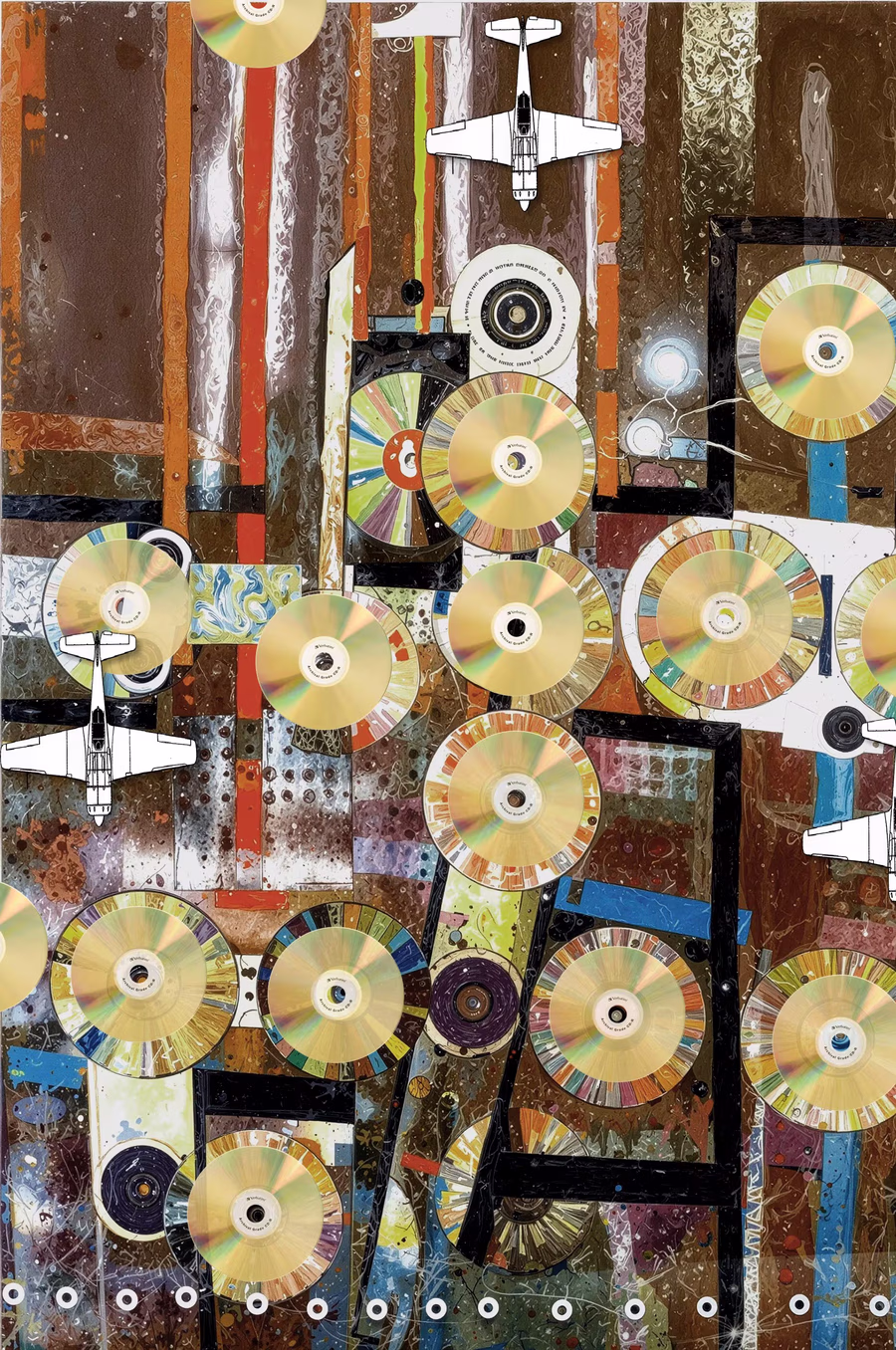 Untitled (CDs and Warplanes) 2