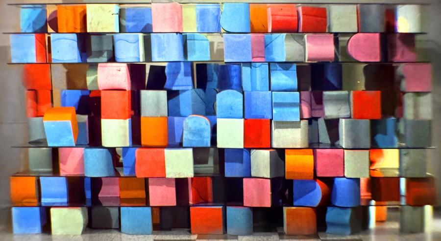 Painted Block Grid