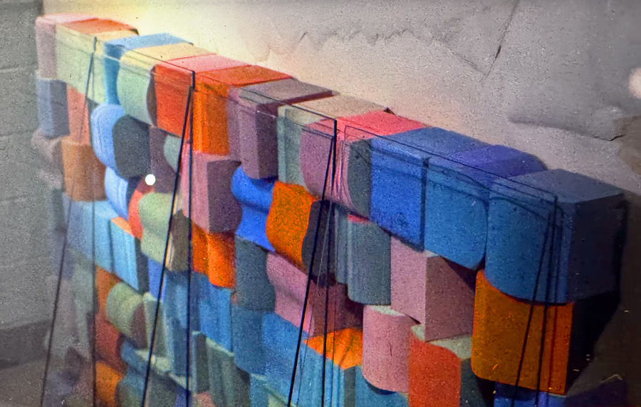 Untitled (Painted Block Wall)