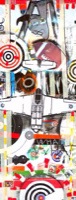 Untitled (Plane Totem with Text), 2000