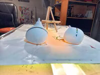 Two Snowmann Sculptures, 2020