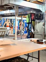 Studio Interior with Works, 2020