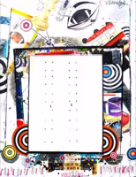 Untitled (Framed Perforated Sheet), 1990
