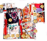 Untitled (Gold Disc Collage), 2000