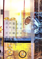 Untitled (Grid, Discs, Football), 1990