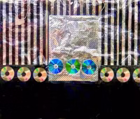 Untitled (CD Row with Stripes), 1990