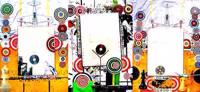 Triptych with Targets 1, 2020