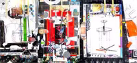 Untitled (Triptych with Planes), 2020