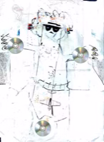 Snowmann with CDs, 2020