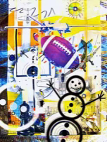 Untitled (Football and Drones), 1990