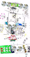 Untitled (Snowmann with Discs), 2020