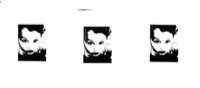 Untitled (Triptych Face), 2020