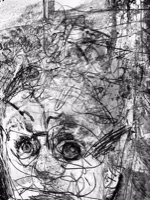 Untitled (Scrawled Face), 2010