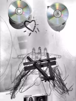 Untitled (Cross, CDs, Warplane) 2, 2020