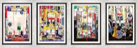 Four Framed Collages (Installation) 1, 2010