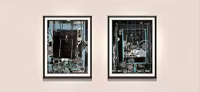Diptych with Concentric Rings 1, 2010