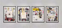 Four-Panel Collage Series 2, 2000
