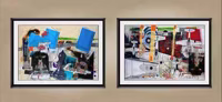 Diptych with Chess and Planes, 2000