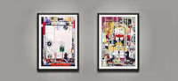 Untitled (Diptych Installation View) 5, 2000