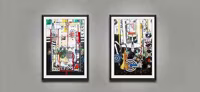 Untitled (Diptych Gallery View), 2000