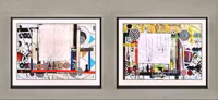 Untitled (Diptych with Targets) 6, 2000