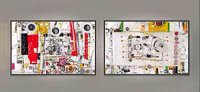 Untitled (Diptych Installation View) 9, 2000