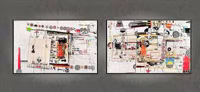 Untitled (Diptych Collage) 3, 2000
