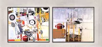 Targets and Gridiron (Diptych), 2000