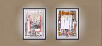 Diptych with Targets and Planes 4, 2000