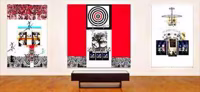 Gallery Installation Three Works, 2000