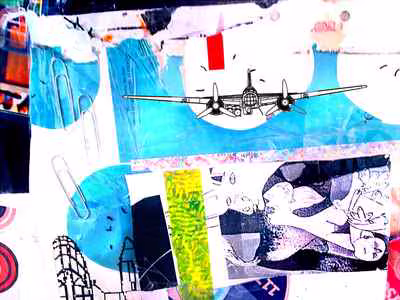 Bomber Over Reclining Figure
